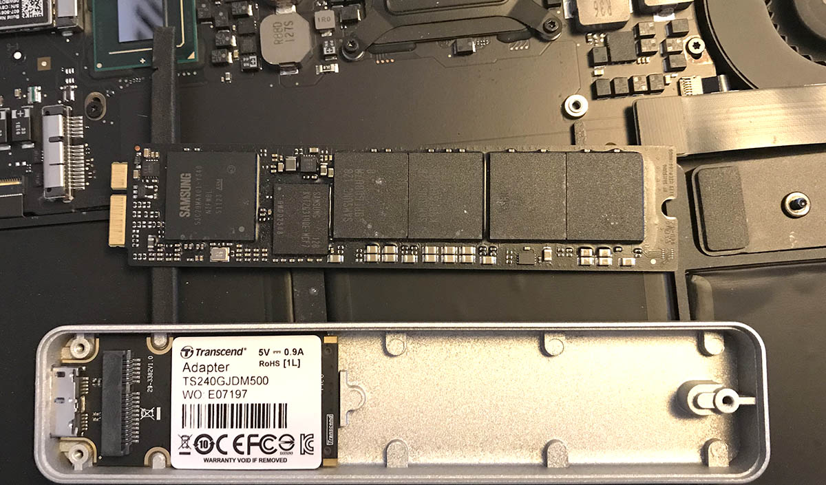 pie Condense Flash Replacing MacBook Air SSD - Hacker's ramblings