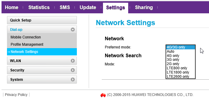 netsettingconfig huawei mobile partner for band 12