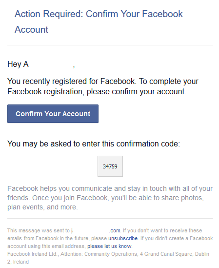 That Facebook account verification email in your inbox is a scam