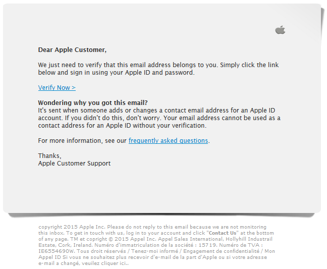 apple receipts email scam