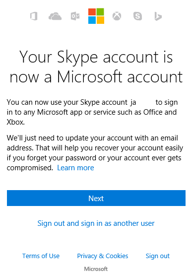 old skype account login
